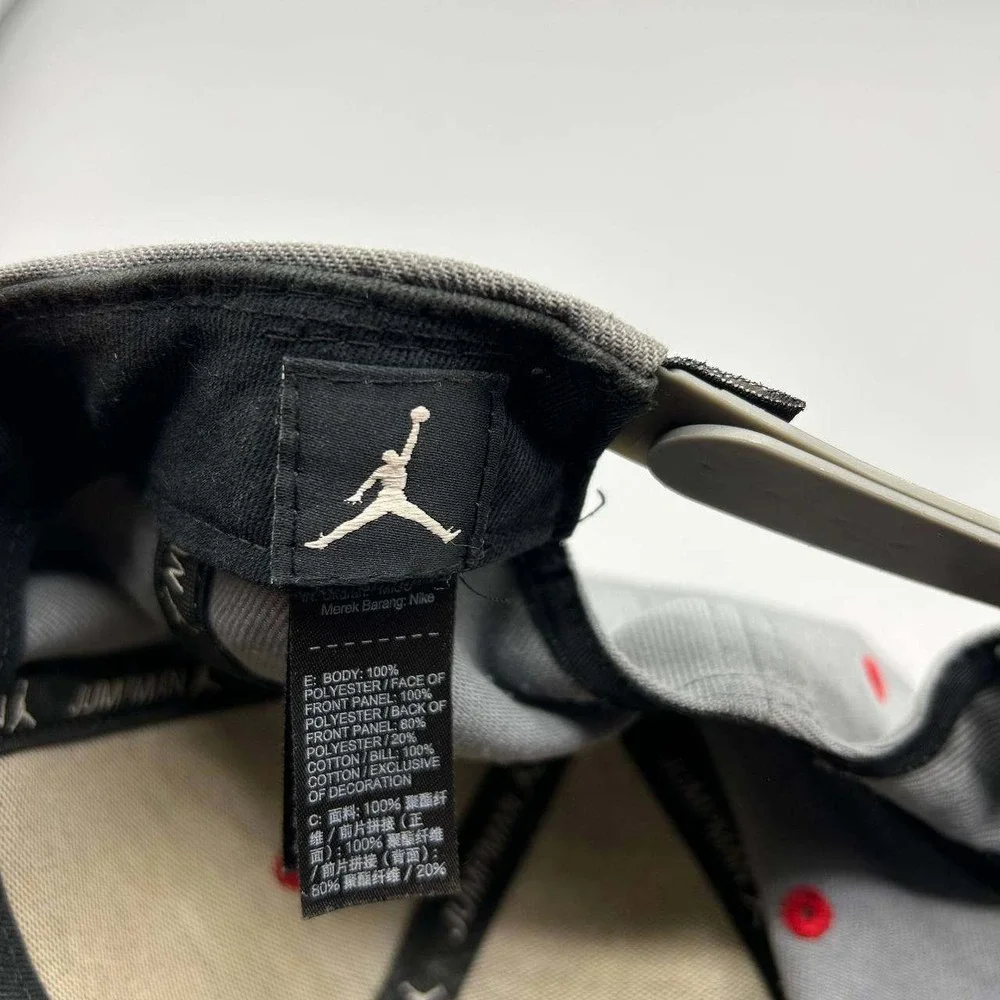 Air Jordan Hat Men Gray Cement Elephant Embroidered Jumpman‎ Snap Back Cap